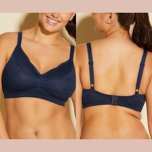 NWT $88 Cosabella [ Curvy XL ] Lace Dolce Curvy Bralette in Navy Blue #T2161